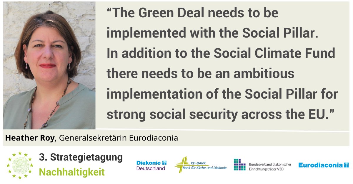 Eurodiaconia's tweet photo. At the heart of our sustainability strategy conference is the belief that ecological and social sustainability are intrinsically linked. Together with @diakonie, @DerVdDD, and #KDBank, we're committed to exploring this crucial topic. #stnachhaltigkeit #diakonie #greendeal https://t.co/W5Nuk5Q2nF