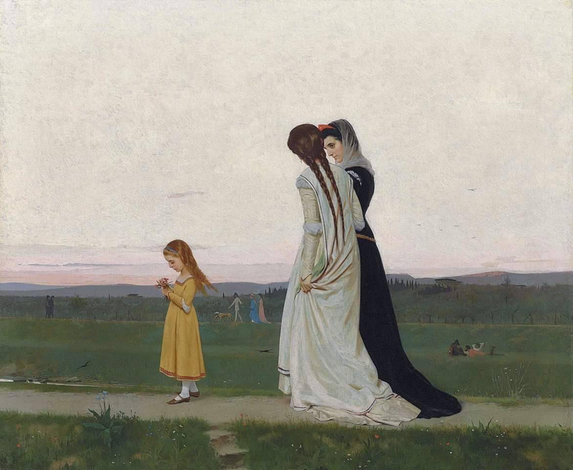 Raffaello Sorbi (Italian, 1844-1931)

The Evening Walk, 1870