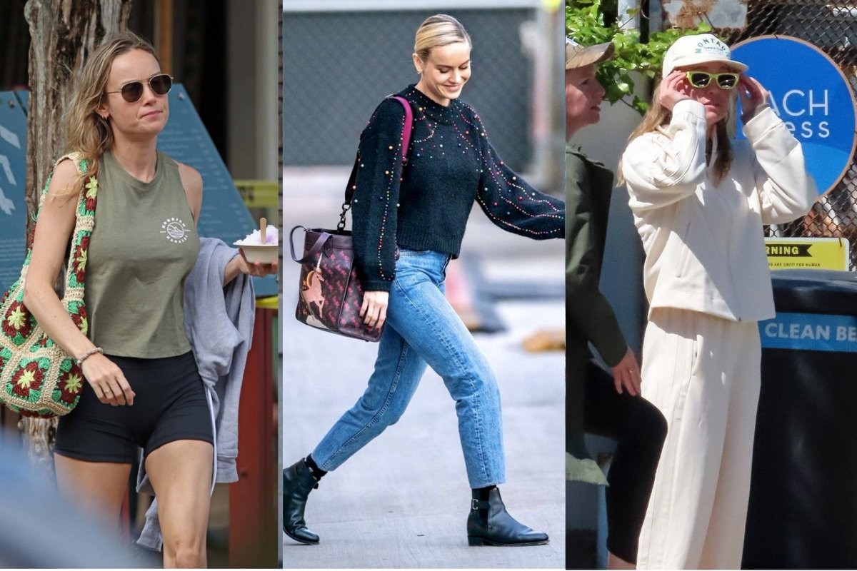 thinkerbrie's tweet photo. brie larson's street style https://t.co/tyXaab1O6O