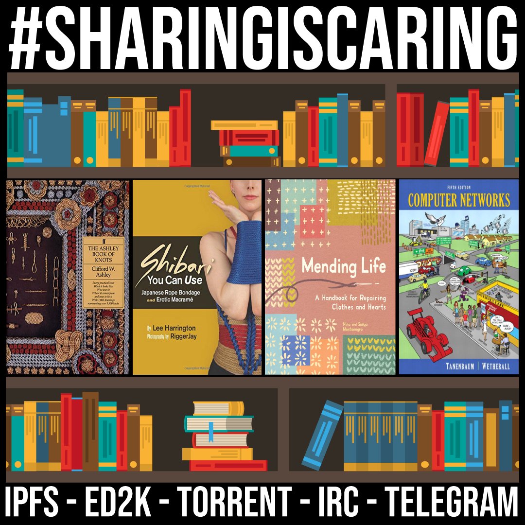 marionisuno's tweet photo. per chi ha la passione dei nodi, delle corde, dei fili e delle reti, 4 libri che spaziano attraverso quattro applicazioni diverse

#sharingiscaring

#shibari, #cucito, #networking, #nodi https://t.co/leUBKUXNNS