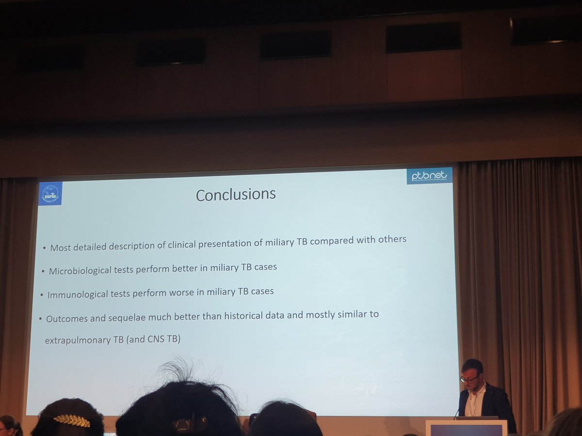 DaelemansSiel's tweet photo. Great presentation of a pTBnet study about Miliary TB from my friend and collegue @surf4children #ESPID2023 @ESPIDsociety https://t.co/ieCREfZREV