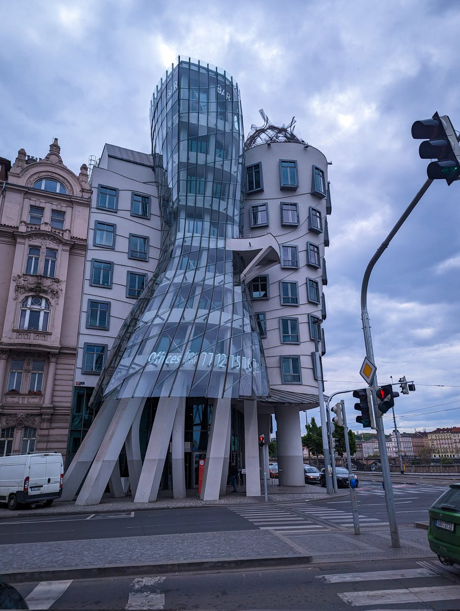 Not #frankgehry 's finest imho! #dancinghouse #architecture #Prague #praha #Czechia #CzechRepublic