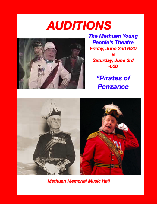 If you'd like to spend the summer as a Modern Major General then join us at MYPT. Good Times &amp; Great Music!🎵🎵🎵🇬🇧🇬🇧🇬🇧
   General registration June 8th &amp; 15th at 6:15 PM😊