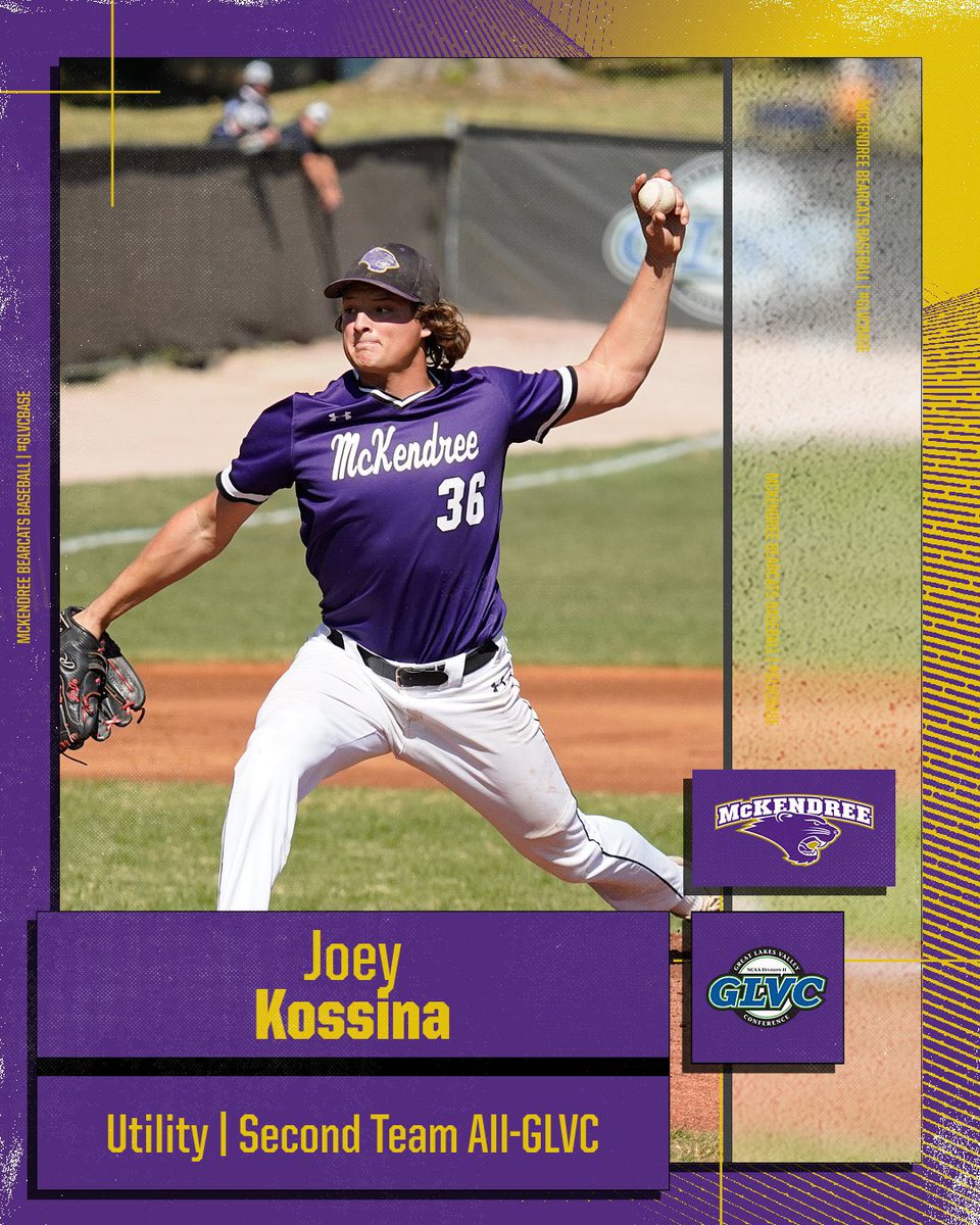 Congrats to our two All-GLVC selections! 

KP earned 1st Team Outfielder after slashing .352/.439/.629 with 17 doubles, 3 triples, and 7 bombs.

Joey earned 2nd Team Utility after throwing 53 innings on the bump, and slashing .391/.466/.543, with only 5 strikeouts all season.