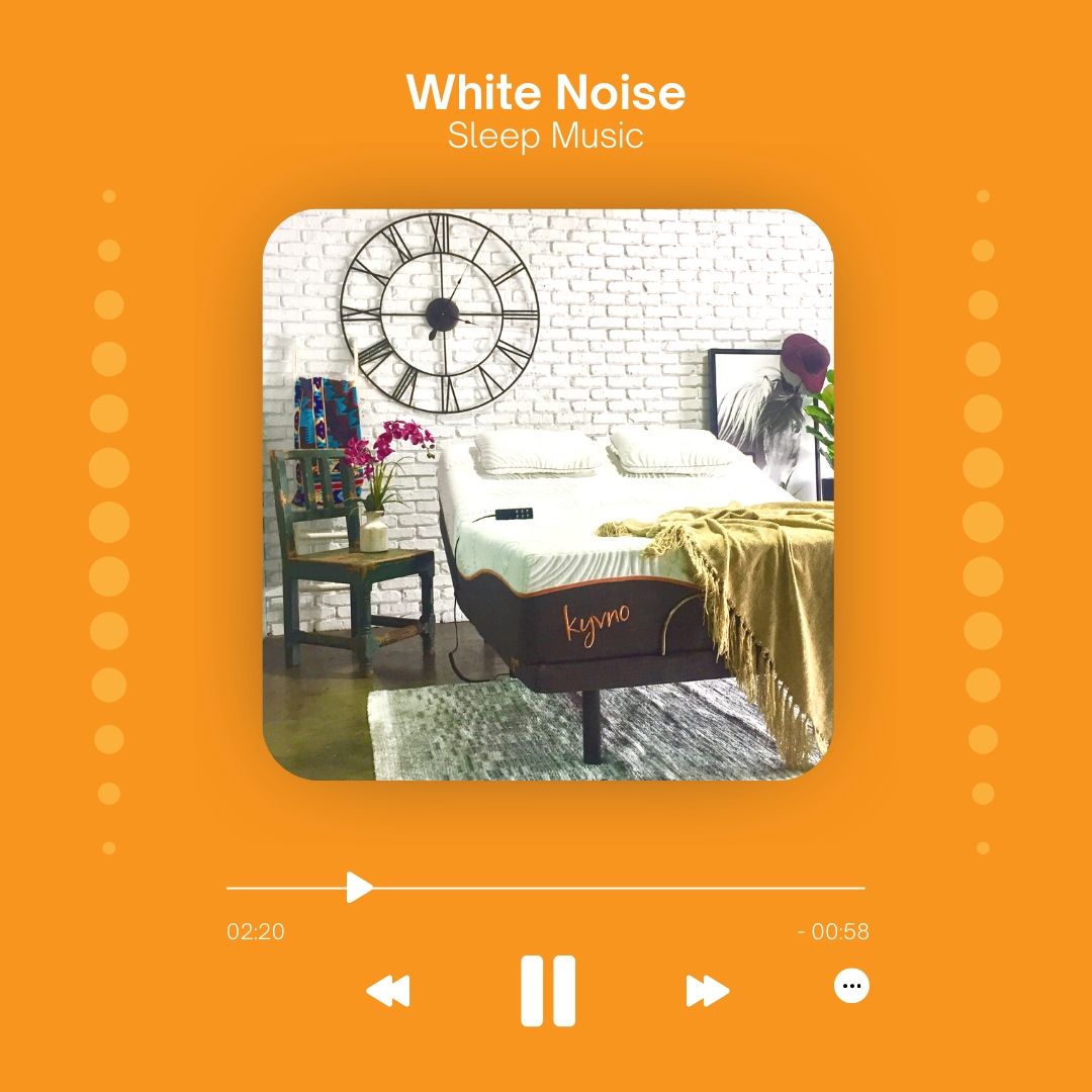 KyvnoSleep's tweet photo. What's your favorite sleep sound?

With Kyvno, you won't even need sleep music on. Try it out: https://t.co/Jkx3DImGaQ
- 
#sleepgoals #memoryfoam #bestmattress #adjustablebed #adjustablebeds #foammattress #goodsleep #invest #newmattress https://t.co/Q7efE5Yz29