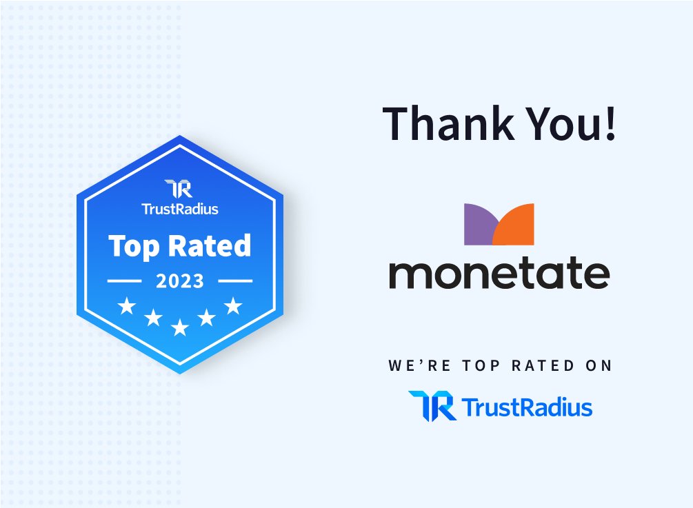 Monetate Wins 2023 Top Rated Awards from TrustRadius! ⭐ 

Customer votes have placed Monetate as the top-rated in the #ecommerce #personalization, A/B testing, personalization engine, and real-time interaction management categories.

Learn More:
bit.ly/3o01AH4