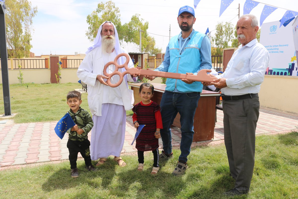 UNHabitatIRAQ's tweet photo. UN-Habitat is committed to continuing its efforts to build resilient, sustainable communities in Iraq and beyond, and we're grateful for the #EUMADAD fund in making it all possible. https://t.co/kGcXBAtYKs