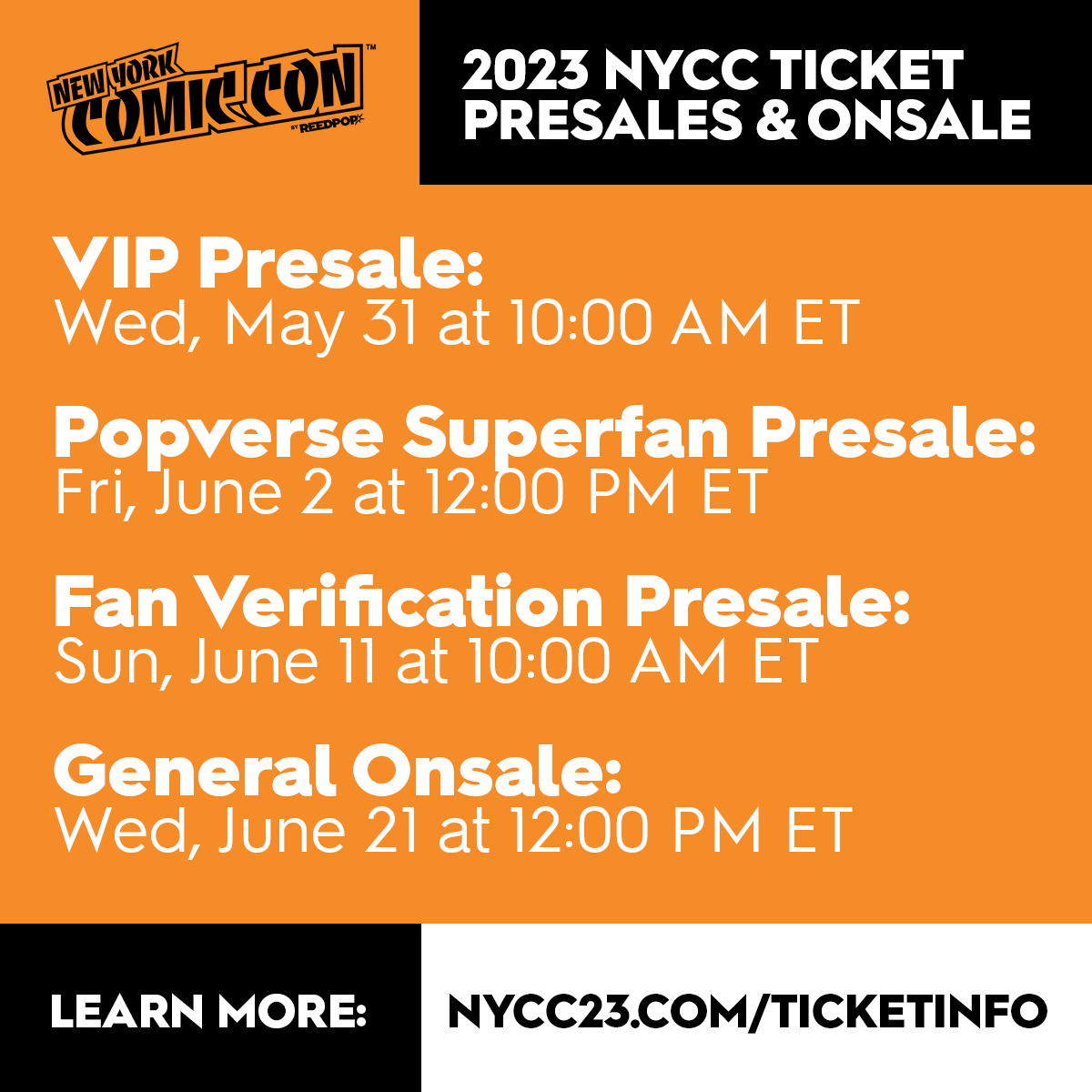 New York Comic Con on Twitter "ICYMI NYCC 2023 tickets go on sale