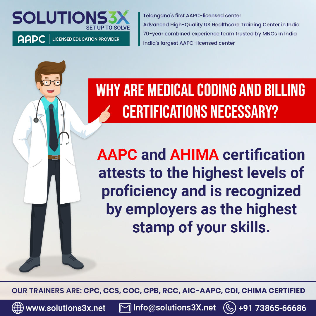 Solutions3xnet's tweet image. Strengthen your career and set yourself apart from the competition with 𝐒𝐨𝐥𝐮𝐭𝐢𝐨𝐧𝐬𝟑𝐗 coding certifications💼
To know more
𝐂𝐚𝐥𝐥 𝐮𝐬: +91 7386566686| 7569847648
𝐕𝐢𝐬𝐢𝐭 𝐮𝐬: Link in the Bio
#solutions3x #medicalbilling #medicalcodingcertification #hyderabad