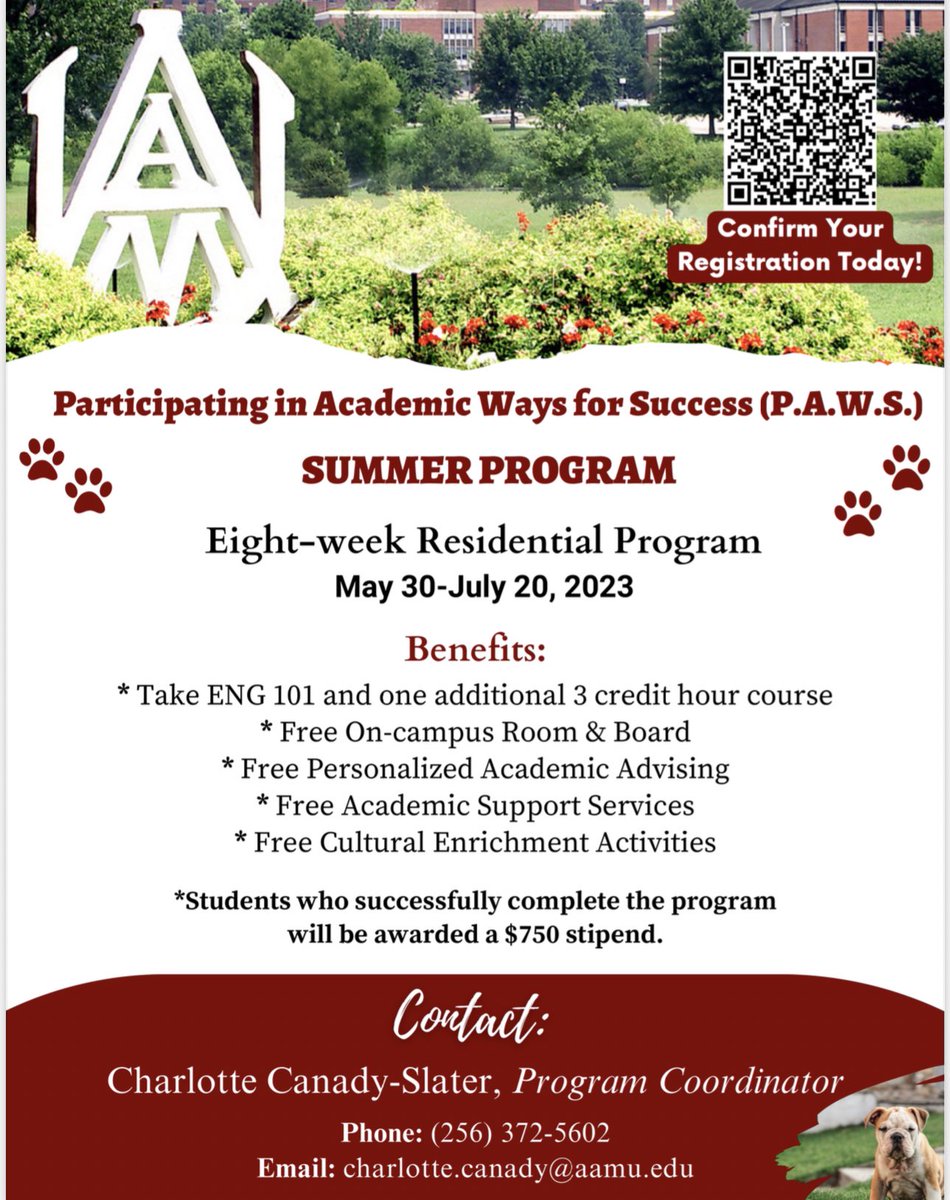 Have you registered? Still taking eligible applicants. Use the contact information if interested or if you want to see if you could qualify. #AcademicExcellence #StudentSuccess #AMMU