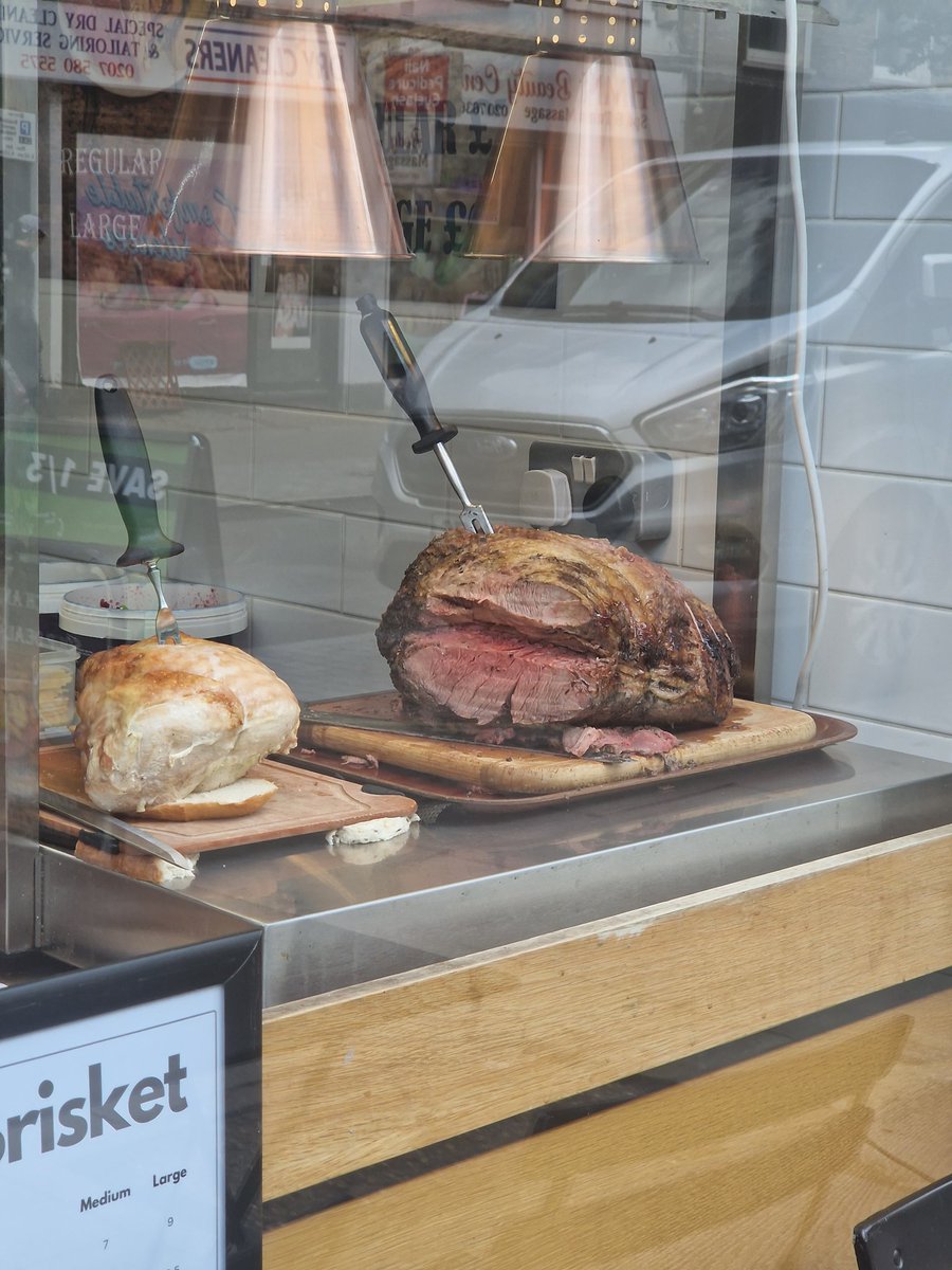 chris_joannides's tweet photo. Tongue & Brisket in Goodge Street. Wonderful salt beef sandwhich on rye bread with English mustard and sliced gherkins.
It's not local but definitely worth a trip to Central London-lush!
#saltbeef #BEEF #Sandwich #jewishfood #Delicious #beefboy https://t.co/wOTasWxmZk