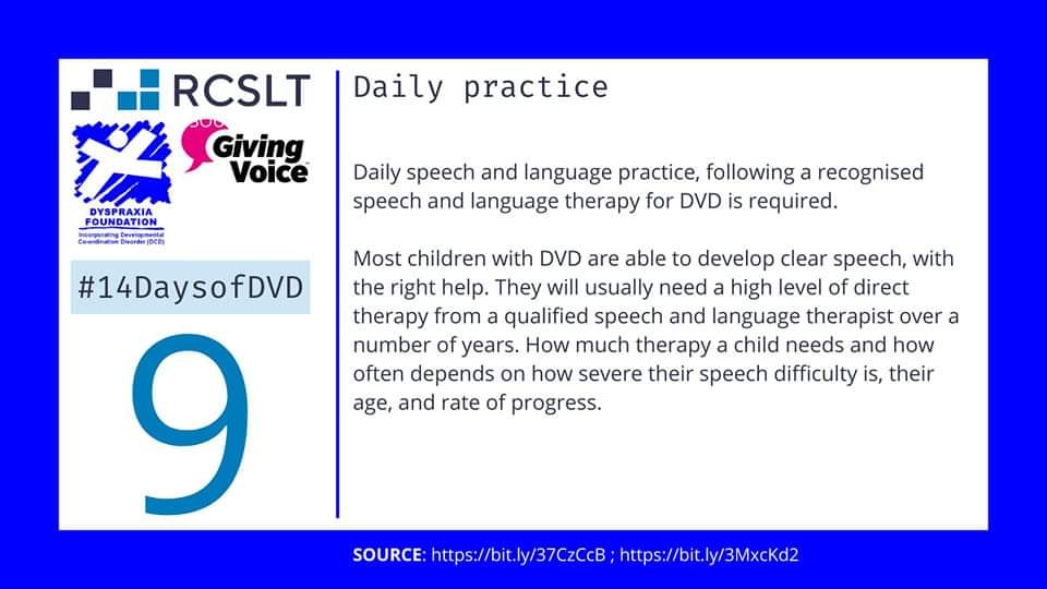 leckiegeorgia's tweet photo. I speak with many parents who's children have #DVD #CAS
Some tell me they are not even seen once a year! Yet what we do know is they CAN go on to have #INTELLIGIBLE speech with the RIGHT interventions. Depending how long they are left, I suppose determines the long term effects https://t.co/T7vSIT50T2