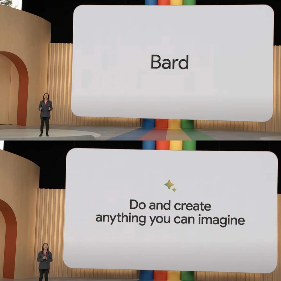 Google acaba de lanzar su propio ChatGPT, llamado Bard, y lo ha presentado así:

"Haz y crea cualquier cosa que puedas imaginar"

Esto tiene una pinta brutal