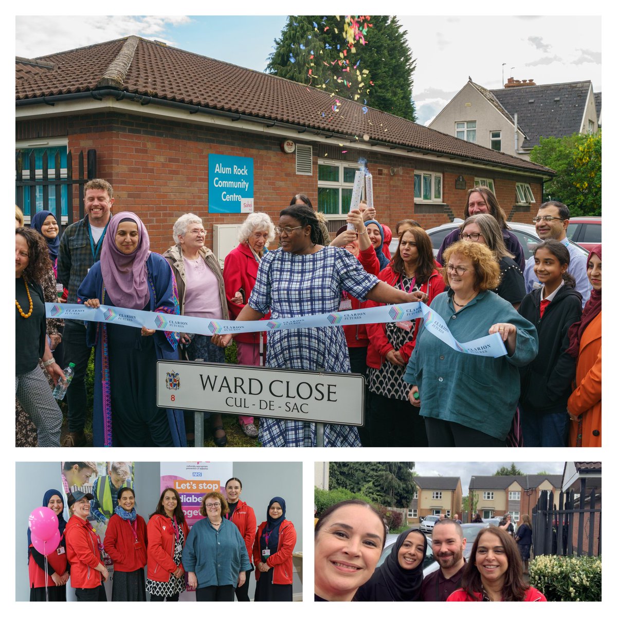 Woop! It's official - Saheli Hub opens its second site thanks to @ClarionFutures handover of Alum Rock Community Centre. Ribbon cutting by Cllrs @Ms_SThompson with @mariamkhan29 After 12 yrs we have a home to call our very own. Watch this space! #community #Health #sport