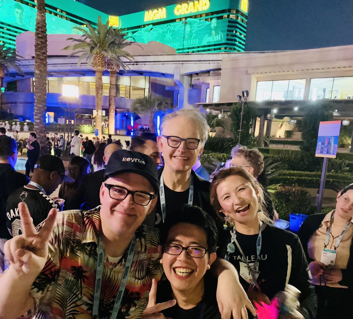 AdamMico1's tweet photo. The word legend gets thrown around a bit loosely but it applies appropriately to Dr. Jock — thank you for everything you have done for @tableau and our community + happy retirement! #Data23 w/ @O_Syringa_Z and @DATA_Saber #datanightout https://t.co/W9nlNO2K01