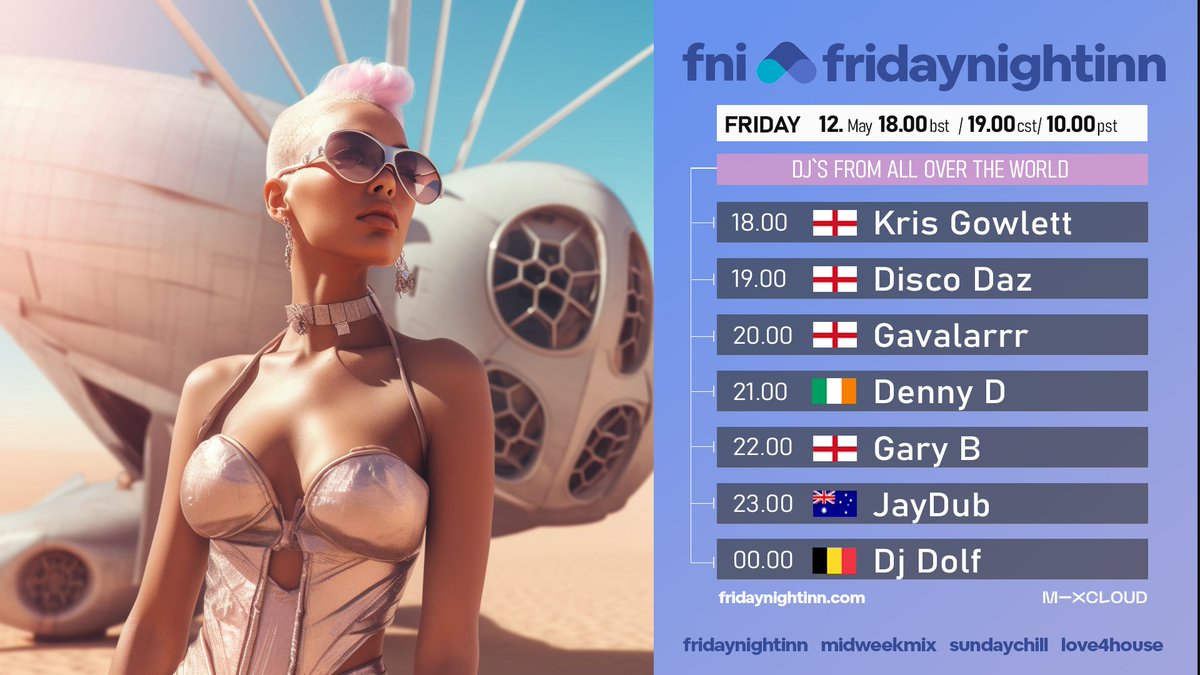 fridaynightinn's tweet photo. fni presents : fridaynightinn
12 May 2023
18.00 BST / 19.00 CEST / 10.00 PST
https://t.co/14ix4psffR https://t.co/wXoPP5uB8w