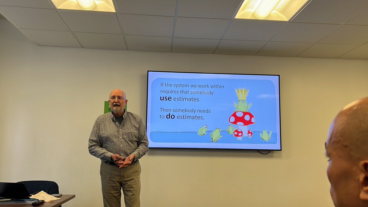 ojuncu's tweet image. No estimates are for those who USE estimates, not for those who do estimates - @WoodyZuill at @agilemanc #noestimates #agilemanc