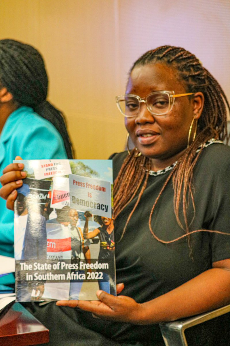 @unescoROSA Director, @LidiaArthurBri1 commends @MISARegional for producing a data rich 2022 State of Press Freedom in Southern Africa Report; calls on #media organisations to engage governments more for better realisation of #PressFreedom in the region. #AfricanMediaConvention