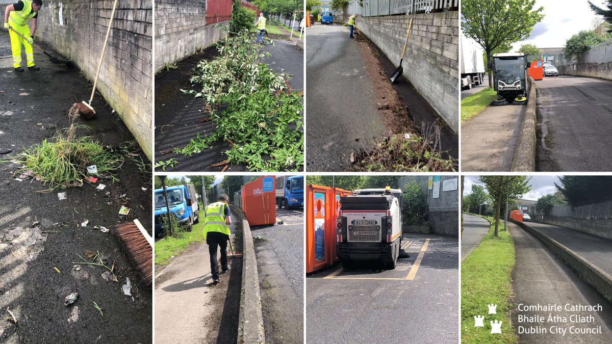 Scraping & sweeping carried out today at our Ballyboggan Road recycling facility, operated by our Slaney Road crew. Great work as always, thanks Adam, Derek & team. #YourCouncil #wastemanagement @DubCityCouncil #keepdublinbeautiful