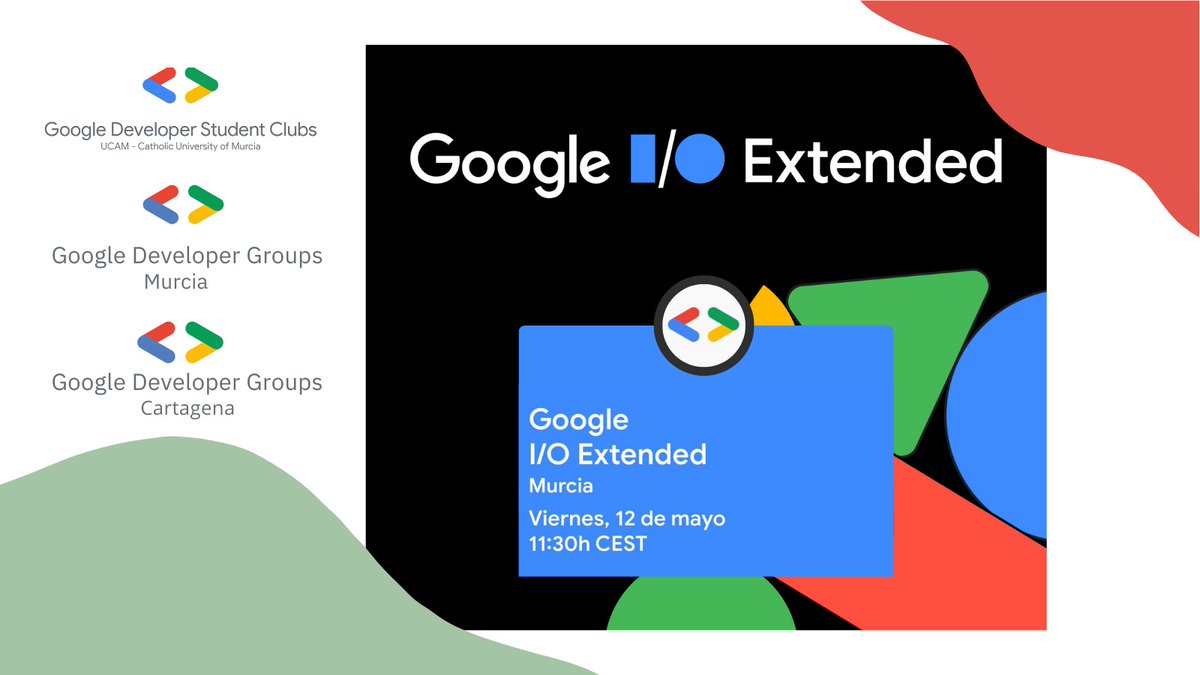 Estaremos mañana viernes 12 comentando las noticias del #GoogleIO2023 en directo a través del canal de Youtube de <a href="/GDSC_UCAM/">Google Developer Clubs on Campus UCAM</a> ❗❕

Link del canal:
youtube.com/@gdscucam5932