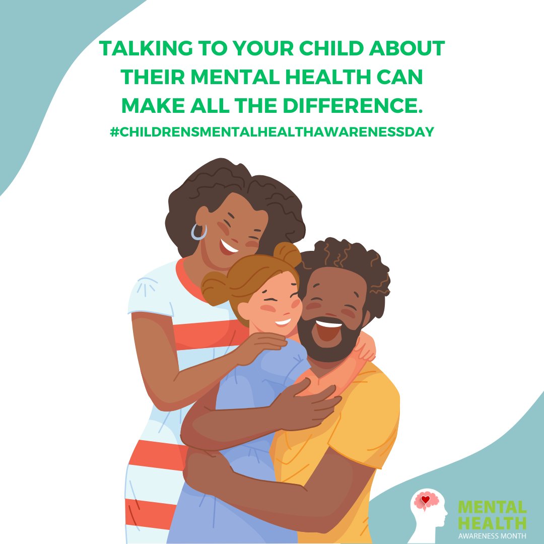 samhsagov's tweet photo. Today is National #ChildrensMentalHealthAwarenessDay✨Parents &amp; caregivers, check in on your kids in an open, judgment-free way. Remind them that if they are feeling overwhelmed, help is available. Call, chat, or text 988 for 24/7 support.  #AwarenessDay https://t.co/oCshqgCel8
