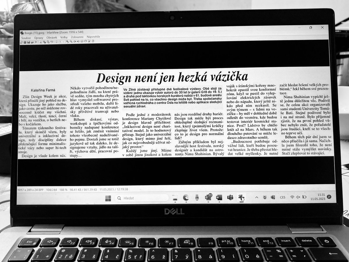 KaterinaFarna's tweet photo. DESIGN jako princip pro život. Byla jsem na #zlindesignweek Skvělá akce v chic městě, kterou připravují študáci @UTBZlin na profiúrovni a se superhosty. Tak jsem se o tématu inkluzivního a univerzálního designu rozepsala v dnešním komentáři pro @PravoCz #designprovsechny #zlin https://t.co/5eZO5usHMY