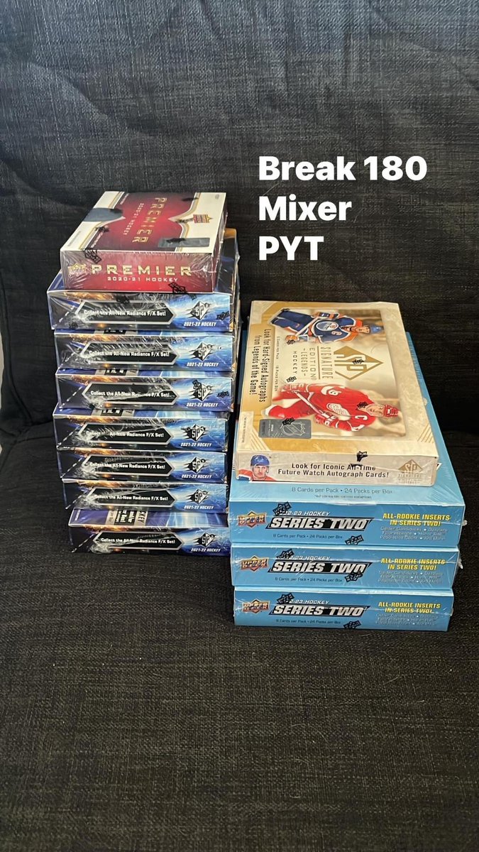 CoryFoss2's tweet photo. Remaining teams in break 180

Pricing in 🇨🇦 and includes shipping 

Anaheim Ducks$150.00 - 
Arizona Coyotes$45.00 - 
Buffalo Sabres$100.00 - 
Calgary Flames$40.00 - 
Chicago Blackhawks$75.00 -  
Colorado Avalanche$120.00 - 
Columbus Blue Jackets$40.00 - 
Dallas Stars$105.00 - 
Detroit Red Wings$180.00 - 
Florida Panthers$70.00 -
Los Angeles Kings$130.00 - 
Minnesota Wild$115.00 - 
Nashville Predators$35.00 -  
New Jersey Devils$85.00 -  
New York Islanders$55.00 - 
Ottawa Senators$100.00 -  
St. Louis Blues$45.00 - 
San Jose Sharks$45.00 - lastoftheeulipions
Seattle Kraken$50.00 - 
Tampa Bay Lighting$70.00 - 
Toronto Maple Leafs$125.00 - 
Vancouver Canucks$95.00 - 
Vegas Golden Knights$70.00 - 
Winnipeg Jets$65.00 -