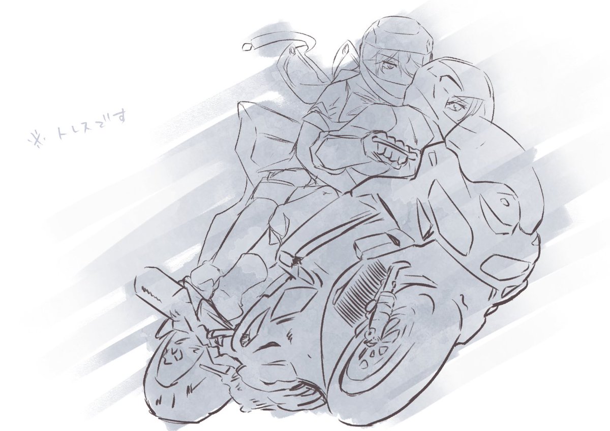 バイクなんて描けないよ  🌱をケツに乗っけてるってのがいい…いい…