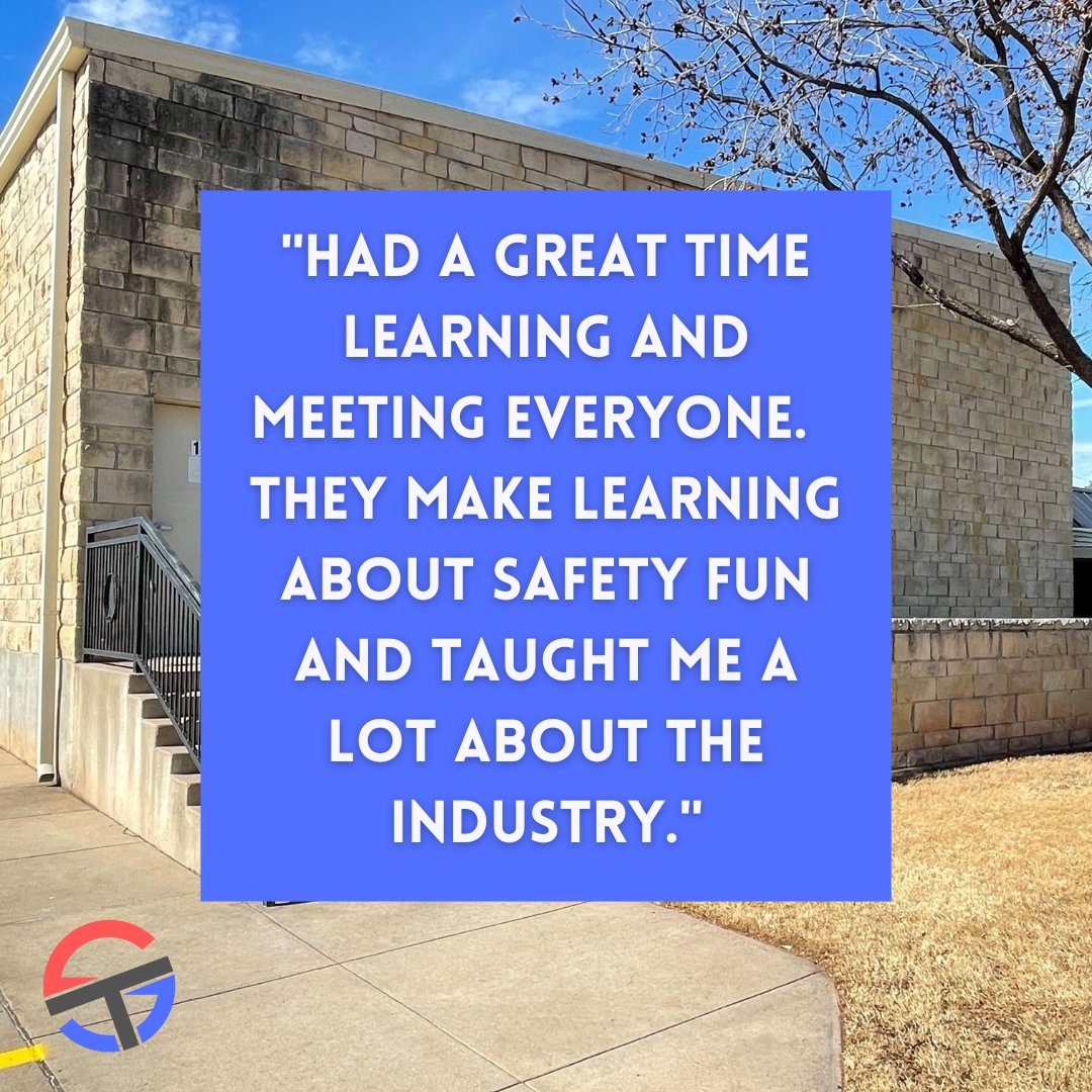 "Had a great time learning and meeting everyone.  They make learning about safety fun and taught me a lot about the industry." 

Nothing is better than getting great feedback from those taking our courses!  

Book your course now: bit.ly/3LaDj8i