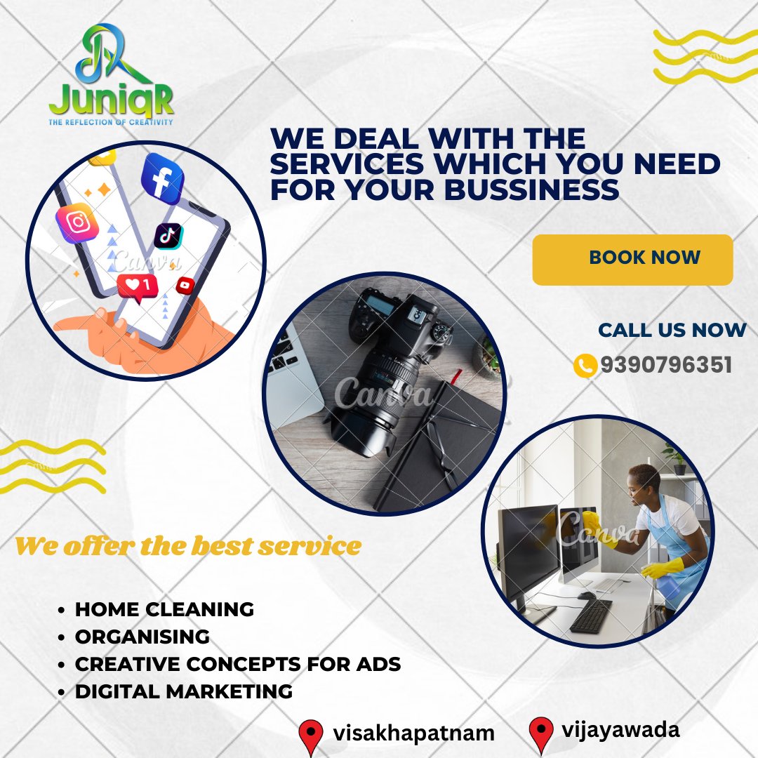 J_uniq_R's tweet photo. we deal🤝🏻 with the services⚕️ which you need for your business👨‍💻:  and book your slot now🎯  
our locations: visakhapatnam, vijayawada
mobile: 9390796351

#home #cleaning #organizing #creativity #advetising #modernmarketing #digitalmarketing #growth #profits #BUSSINESSNEED https://t.co/jzAbm6n4S7