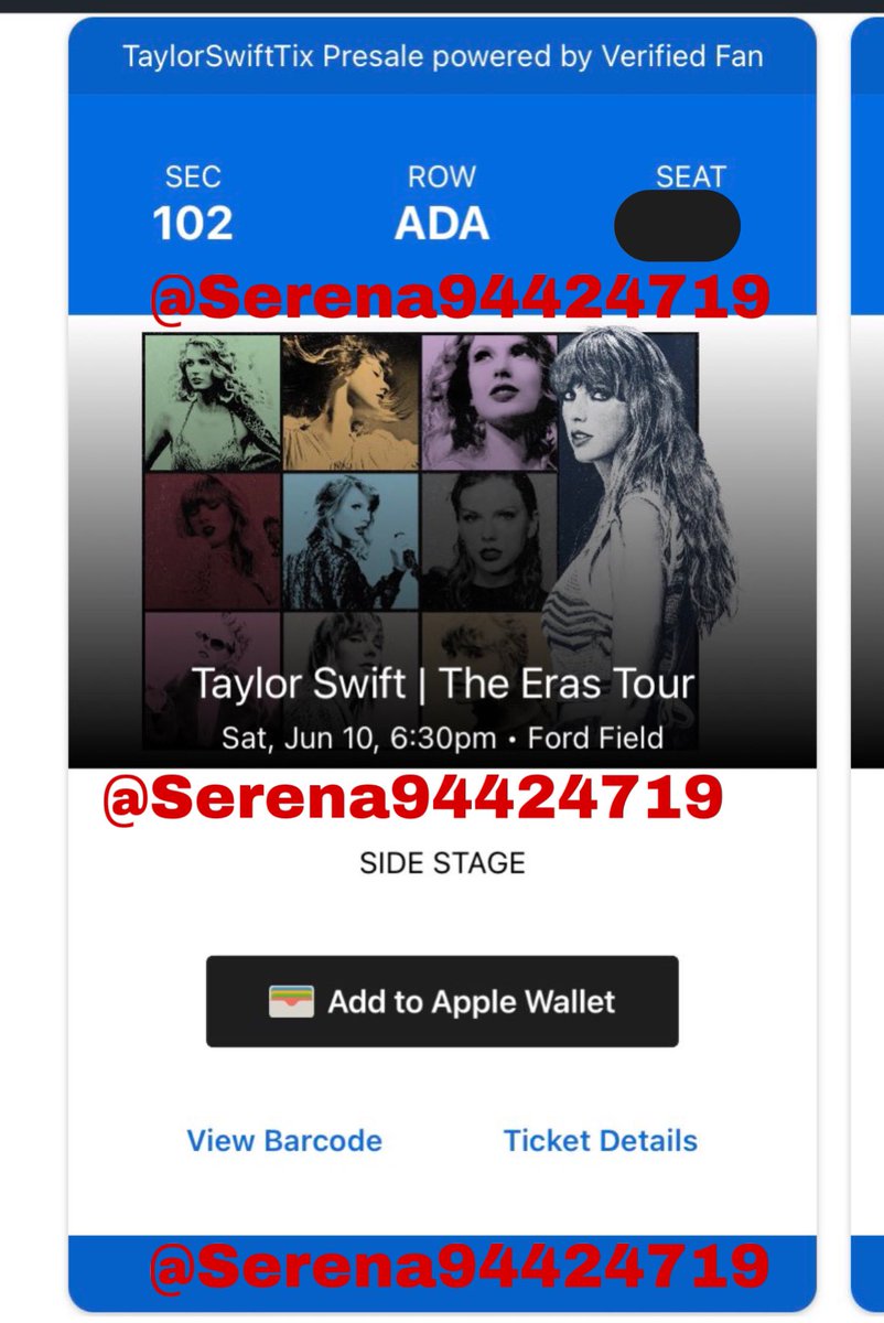 ErasTourResell's tweet image. ‼️ADA ACCESSIBLE‼️

Selling TWO (2) ACCESSIBLE LOWER LEVEL tickets to the show in Detroit at Ford Field Stadium on 6/10
💌 Selling for $667 TOTAL 
💌 DM @Serena94424719 if interested
(tickets and price have been verified) 
💌 ONLY USE PAYPAL G&amp;amp;S‼️