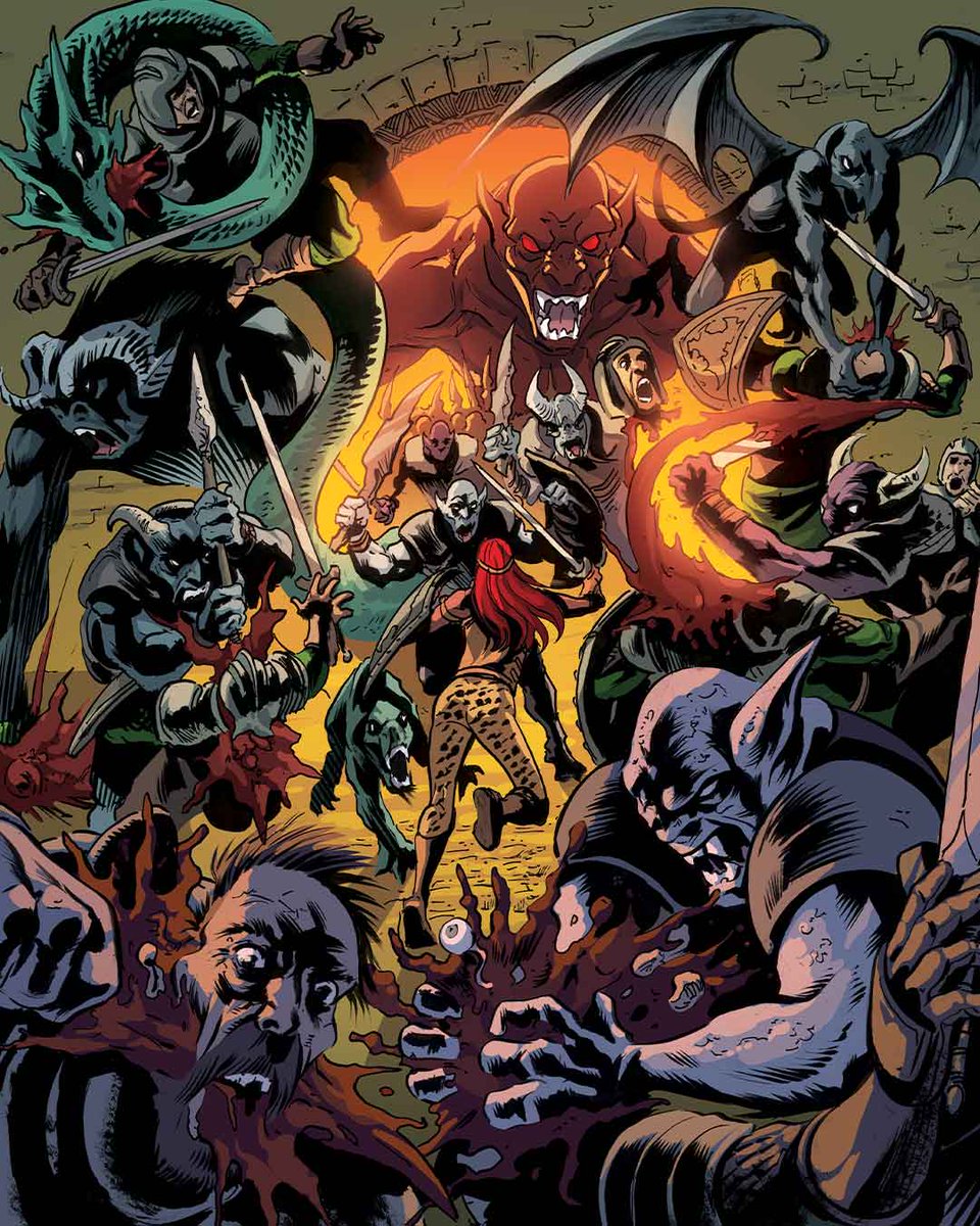 THE WAR OF THE HORSEMEN - the end is near... 💀
#FrankFrazetta's #DEATHDEALER issue #13 will be in stores June 7th 🔥 <a href="/frazettagirls/">Frank Frazetta</a> Interior artwork by <a href="/AxelMedellin/">Axel Medellin ( @axelmedellin.bsky.social )</a> 🎨