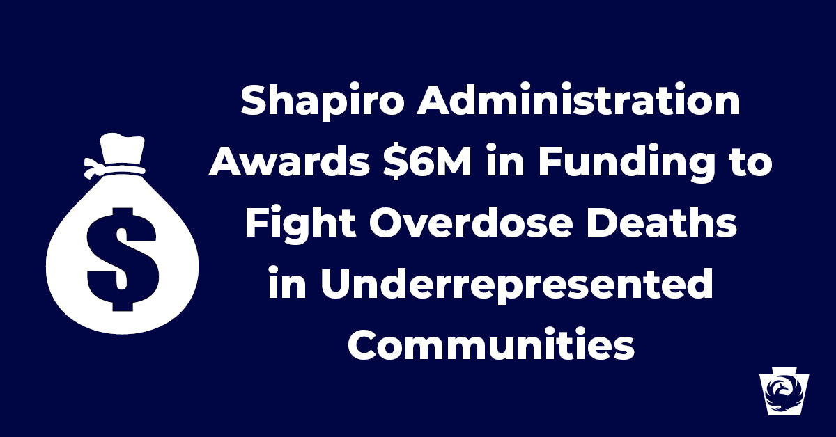 “Communities of color are experiencing disproportionally higher rates of overdose deaths and are less likely to receive SUD treatment/supports. This funding will provide additional resources to organizations on the front lines.” - <a href="/PADDAPSecretary/">Dr. Latika Davis-Jones</a> 

Read…