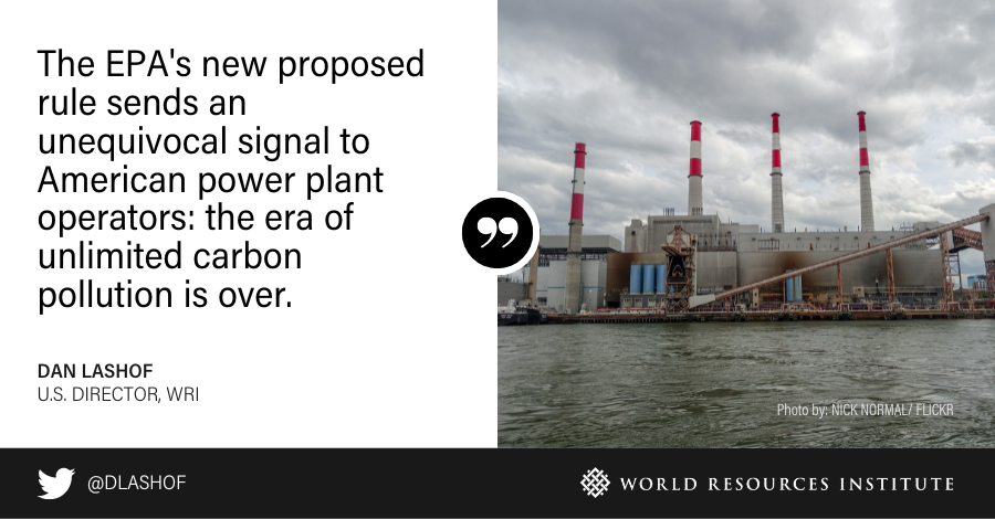 BREAKING: The U.S. <a href="/EPA/">U.S. EPA</a>'s proposed rules to cut emissions from new and existing power plants is an important step to lock the country into a prosperous, clean and equitable future.

Read <a href="/WRIClimate/">WRI Climate</a>'s statement from <a href="/DLashof/">Dan Lashof</a>: bit.ly/41nmgGV