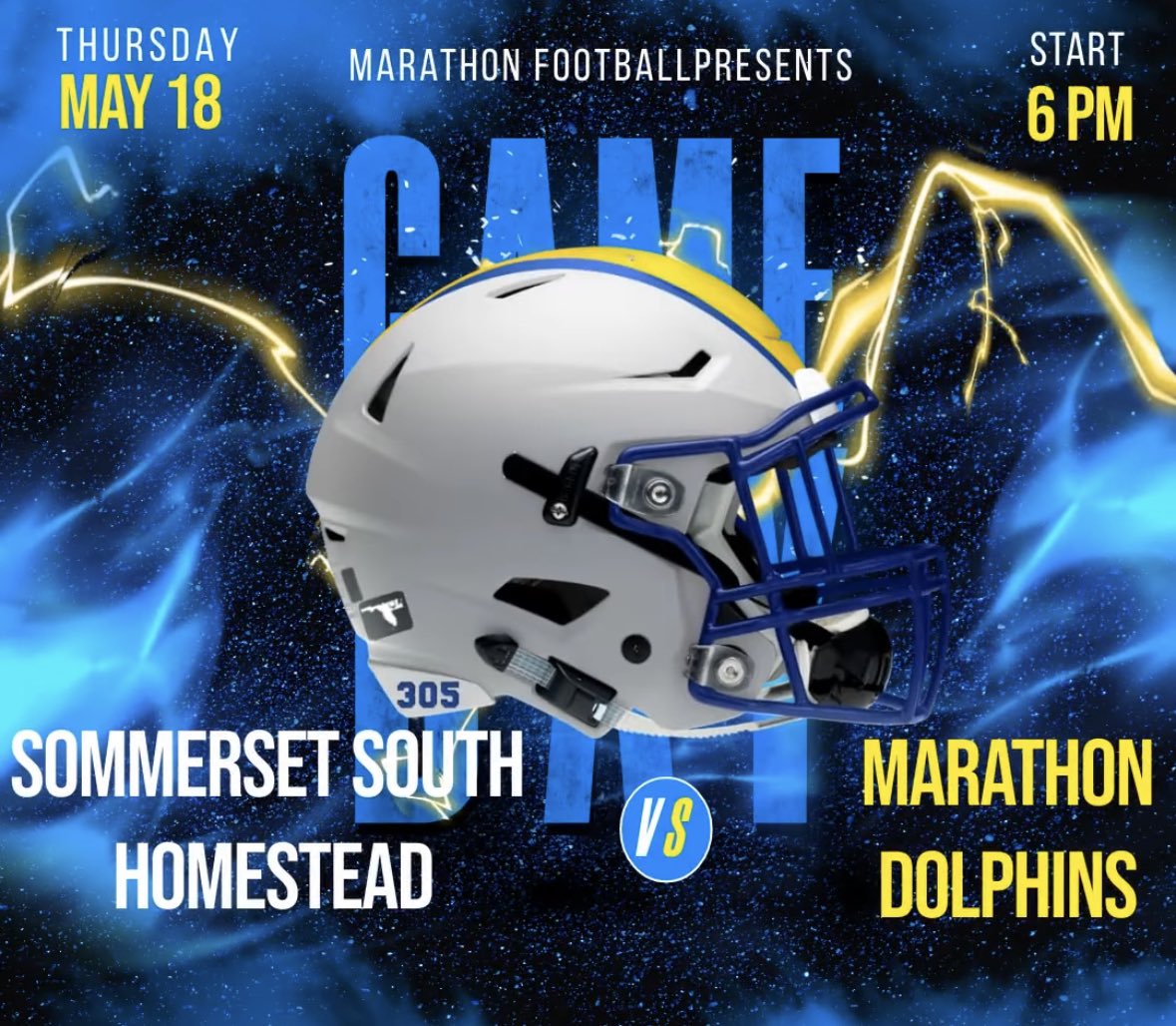 SeanMhs's tweet photo. One week till game day! We have a young team that is ready to show the work they’ve been putting in. This Friday will be our Blue vs. White scrimmage, and I will be highlighting some of our players over the next couple days. See you guys in Dolphin country! #gophins https://t.co/RK5S5zDCJu