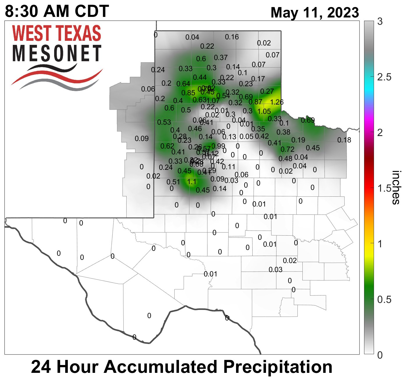 West Texas on Twitter "RAIN! Rain totals from overnight's