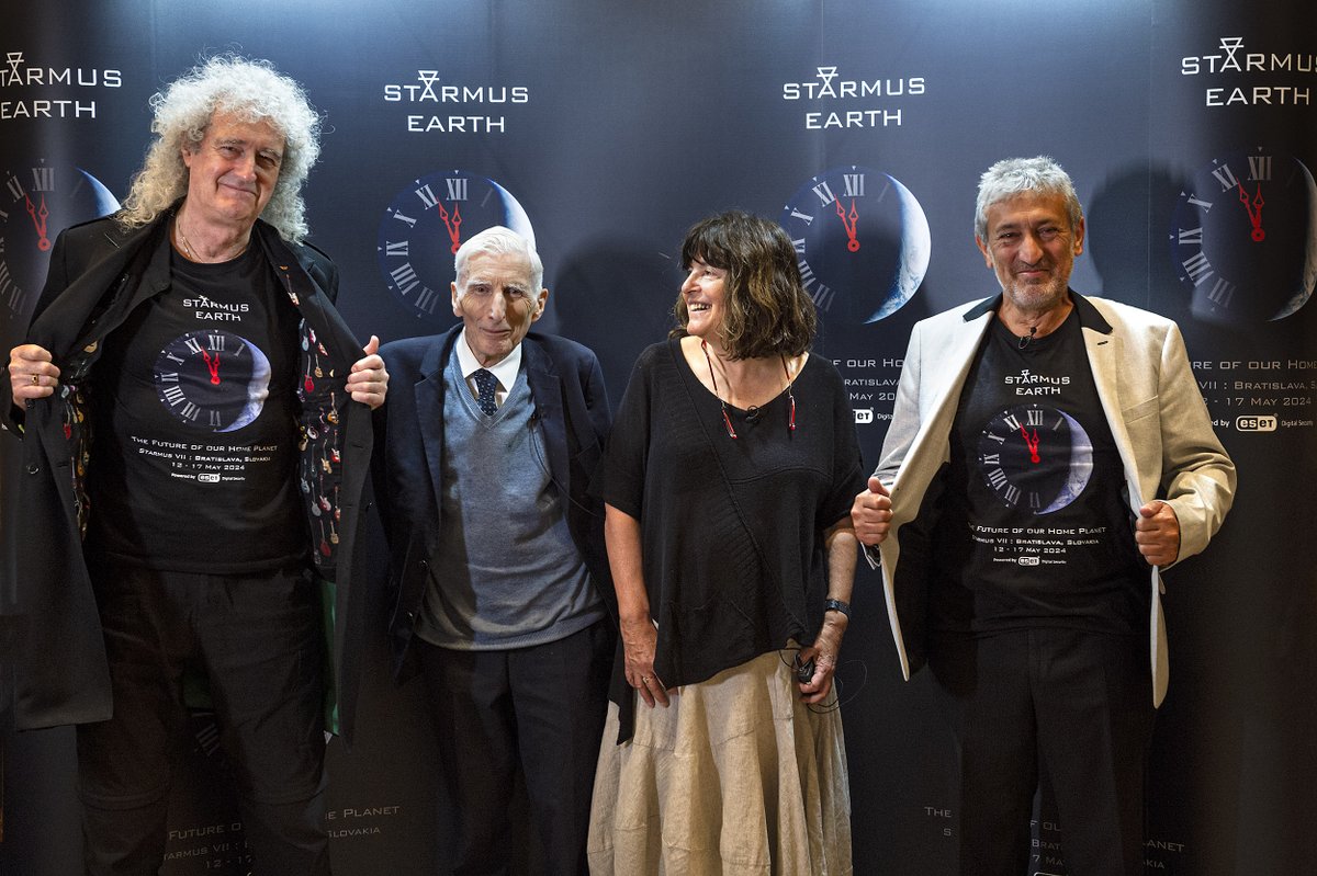 ESET's tweet photo. Today, at concurrent events in London and Bratislava, with immense pride and alongside true legends of the world of science, music and technology, we announced our partnership with @StarmusFestival, coming to Slovakia in May 2024! 😉
#ESET #Starmus #ProgressProtected https://t.co/lCHIiu1pRT