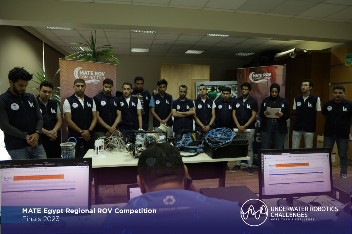 UWRChallenge's tweet image. The teams are crashing the showrooms now!🔥

It's time for the presentation.👌

#UWRChallenges #WaterGame #MATEEGYPT #MATEEGYPT23 #MATEEgyptROVFinals23