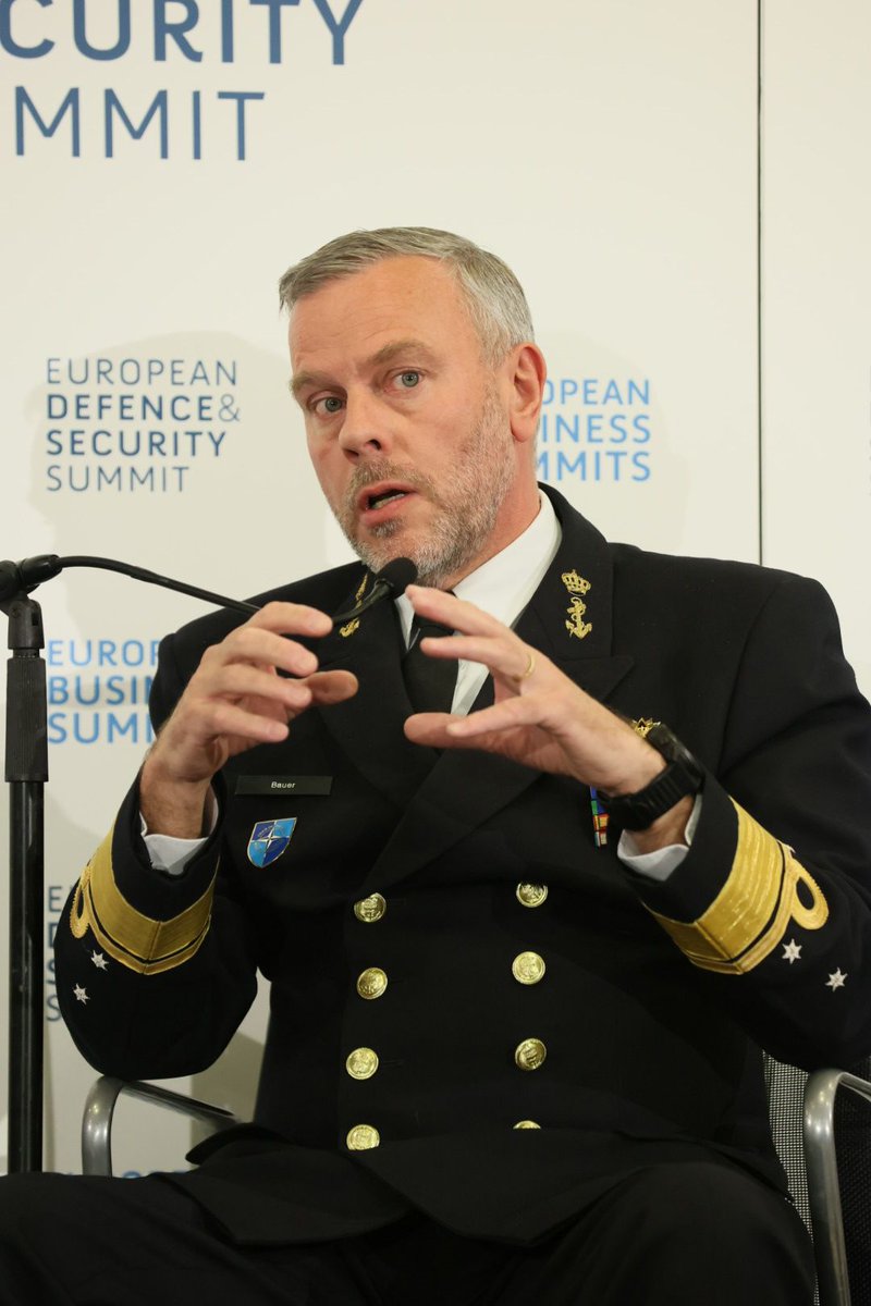 ASDEurope's tweet photo. Admiral Rob Bauer (@CMC_NATO), Chair of @NATO's Military Committee, with a clear message:

"To invest in defence, we need to ensure access to finance. Some pension funds still consider it unethical to invest in #defence companies – which is the most ridiculous thing ever."

#EDSS https://t.co/z9p2264fkn