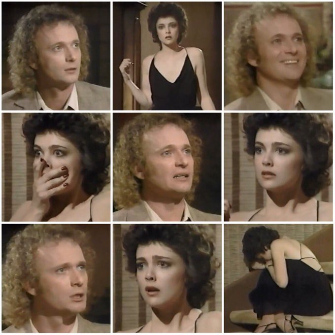 #OnThisDay in 1983, Holly was stunned to see a not-so-dead Luke, but Luke was in for his own surprise when he learned Holly was now Mrs Robert Scorpio #ClassicGH #GH #GeneralHospital @EmmaSamms1