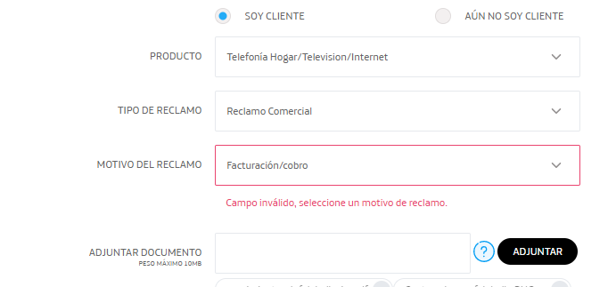 JoselynAleja's tweet photo. @MovistarChile  cómo  es posible que sus opciones no sean válidas para genera un reclamo???? https://t.co/A1R8H9hWbs
