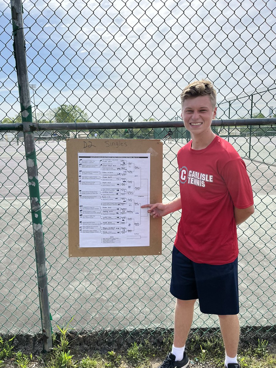 Congrats Jake Rust for qualifying to the D2 District Tennis Tournament!! Good Luck next week!