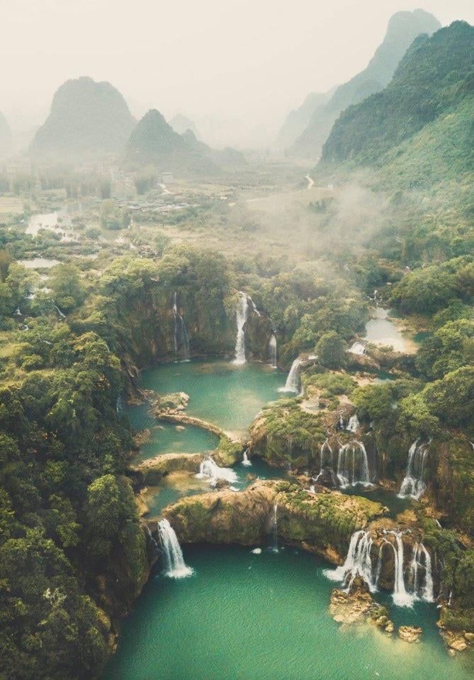 Anc_Aesthetics's tweet photo. Ban Gioc Waterfalls, Vietnam https://t.co/hrhB0Iexib