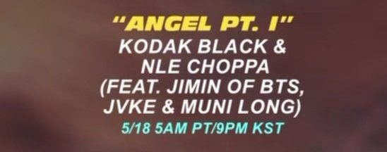ANGEL PT1 CÓ SỰ GÓP GIỌNG CỦA JIMIN SẼ ĐƯỢC RA MẮT VÀO 19H VN NGÀY 18/9 .ĐỪNG QUÊN 11H TRƯA MAI THE PLANTS BTS SẼ RA MẮT 

#BTS #JIMIN <a href="/BTS_twt/">방탄소년단</a>