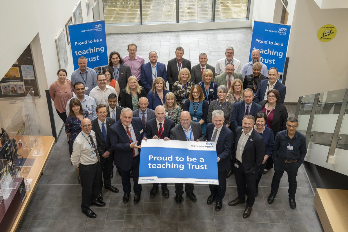NHS North East & Yorkshire (@nhsney) on Twitter photo Today, <a href="/MidYorkshireNHS/">Mid Yorkshire Teaching NHS Trust</a> have announced that they are now officially a teaching Trust!😀
🗣️"Achieving the ambition is a credit to our staff & educators who are committed to improving the experience of all our patients..."
Much more here: midyorks.nhs.uk/news/mid-yorks… Today, <a href="/MidYorkshireNHS/">Mid Yorkshire Teaching NHS Trust</a> have announced that they are now officially a teaching Trust!😀
🗣️"Achieving the ambition is a credit to our staff & educators who are committed to improving the experience of all our patients..."
Much more here: midyorks.nhs.uk/news/mid-yorks…