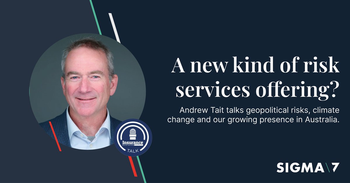 S7RiskGroup's tweet photo. Integrated Risk Leader, Andrew Tait, was recently featured on the IB Talk podcast, from @InsuranceBizAU 

He talks about our plans to lead a #RiskRevolution, as well as geopolitical risks, climate change threats, and our growing team down under.

Catch up: https://t.co/5ljRJefNYE https://t.co/EyGcfs7tZY
