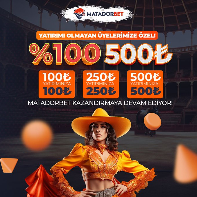 🔥 ÇEVRİMSİZ %100 NAKİT BONUS!  

💸 100 TL Yatırımınıza 100 TL Nakit Hediye, 

💸 250 TL Yatırımınıza 250 TL Nakit Hediye, 

💸 500 TL Yatırımınıza 500 TL Nakit Hediye! 

🆕 Yatırım işlemi olmayan üyelerimiz için geçerlidir... 

Matadorbet Giriş 👉 cutt.ly/66kp6sL