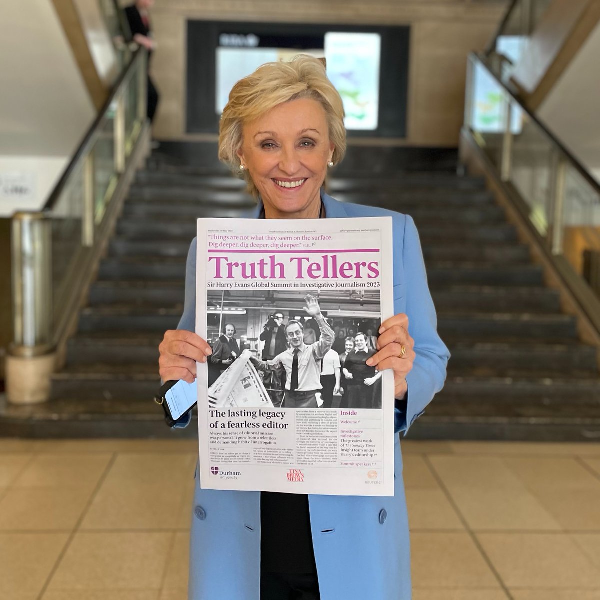 TinaBrownLM's tweet image. In 20 years of live events, this was the crackerjack! From my partners @reuters @durham_uni and I, enormous thanks to all involved in @sirharrysummit, on stage and behind the scenes. 
Watch it all here: bit.ly/3pwOQs4
#sirharrysummit  #truthtellers