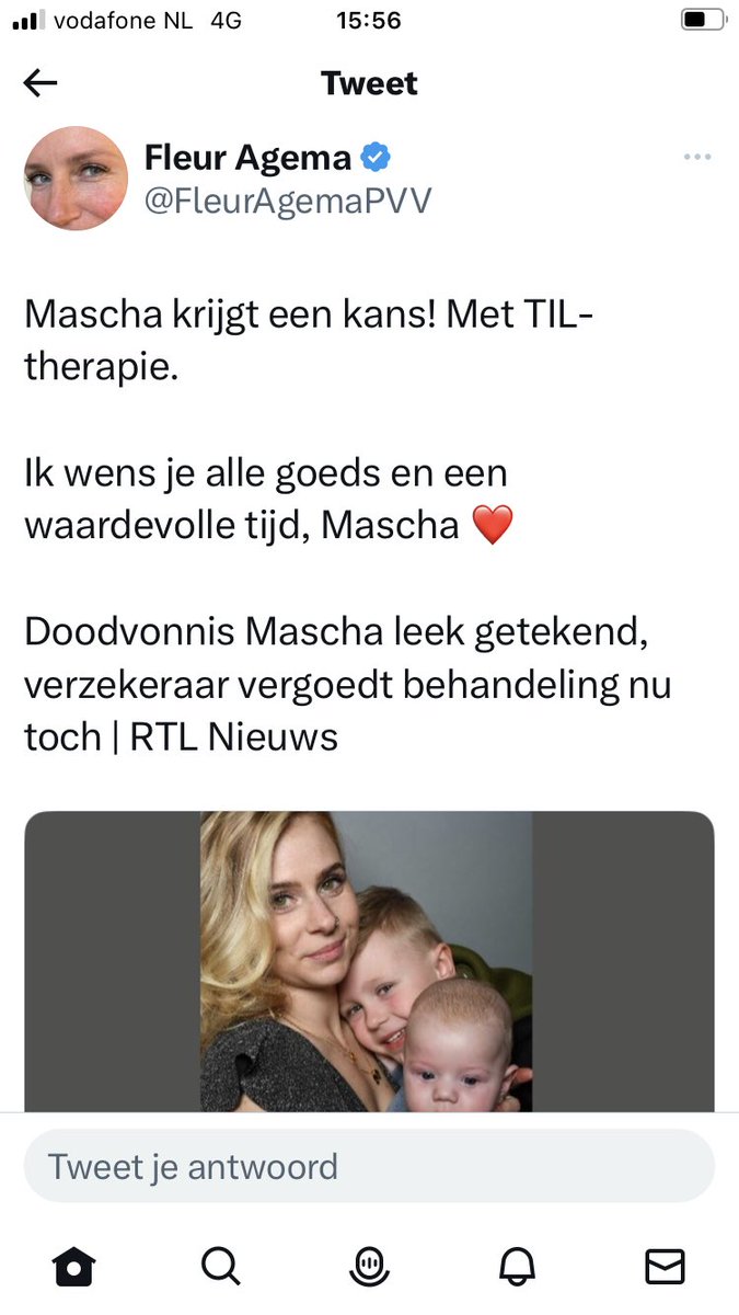 NielsAhob2's tweet photo. Goed nieuws! #Mascha https://t.co/EPyB8hCmj9