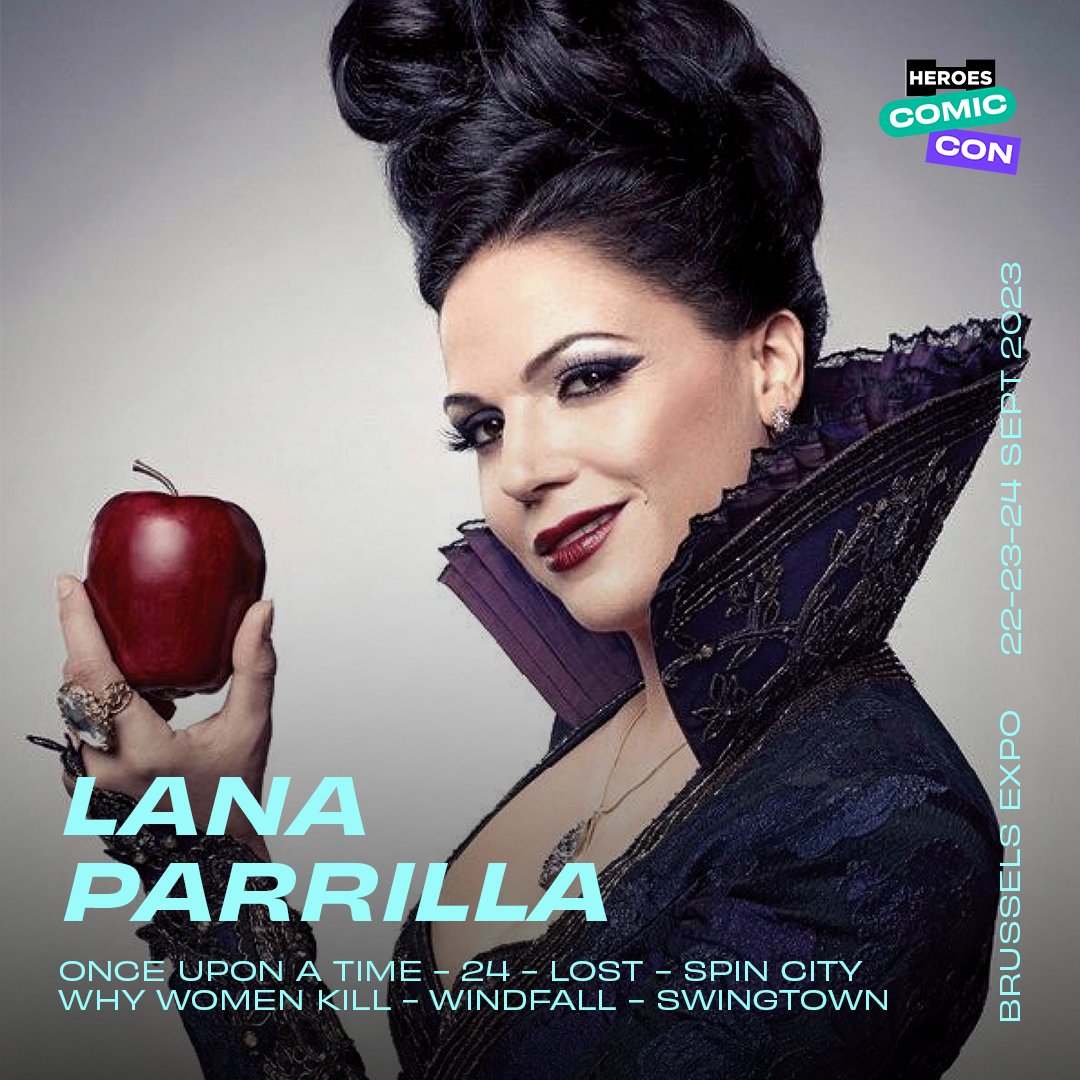 ⭐ The Evil Queen takes the scene! #OnceUponATime star Lana Parrilla is  coming to Heroes Comic Con, on Saturday \u0026 Sunday, the 23rd and 24th of  September, in Brussels Expo. 📸 #Photoshoots, image size:1080x1080